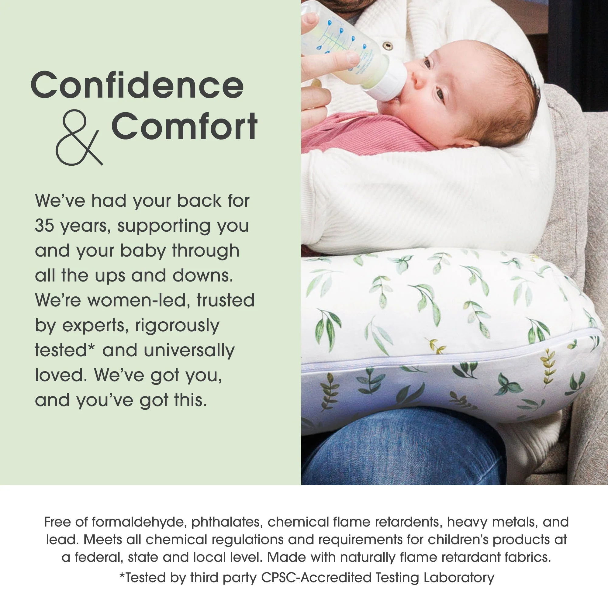 New Boppy Nursing Pillow Organic Cotton Cover - Image 5